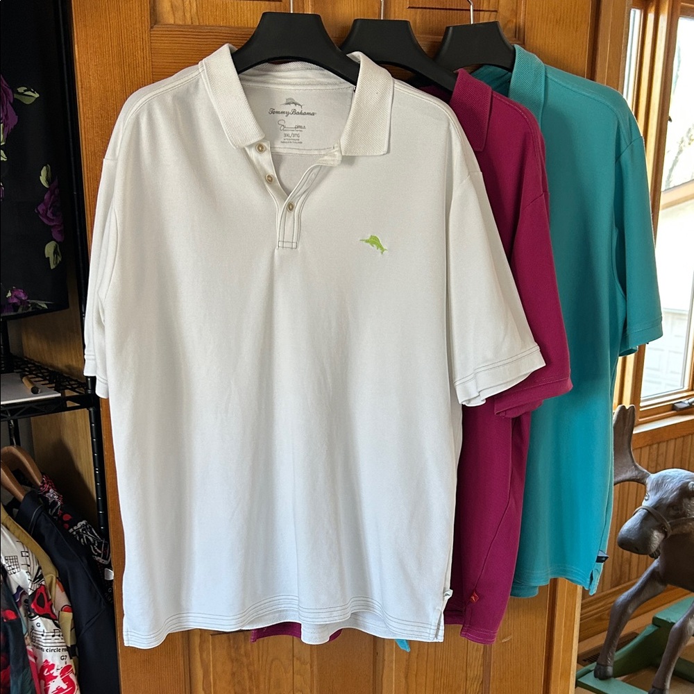 Tommy Bahama White Polo Shirt for Men